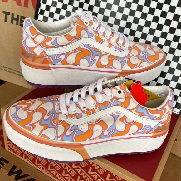 Vans Old Skool Stacked UV Ink Peace WMNS sneakers-platforms - Picture 11 of 16